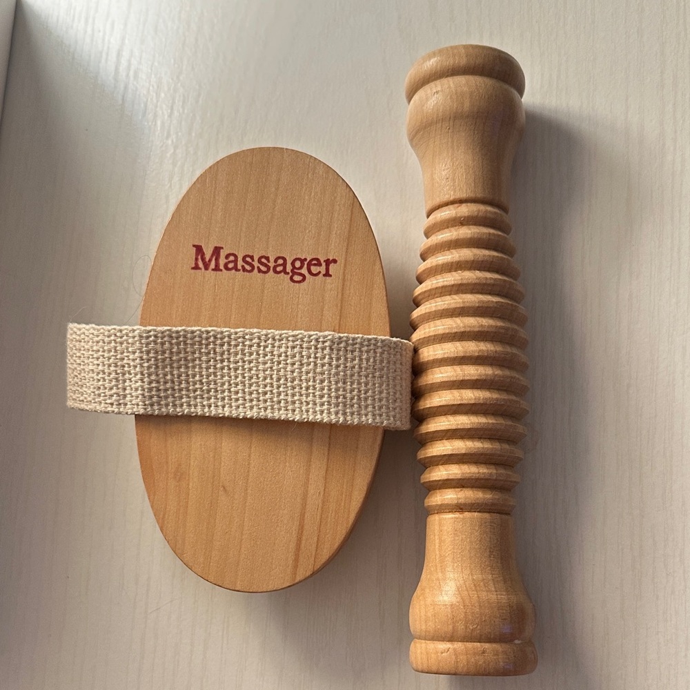 Wooden Massager Set with Handle
